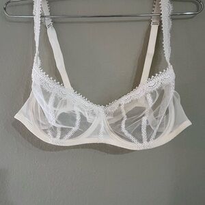 Simone Perele White Lace Bra